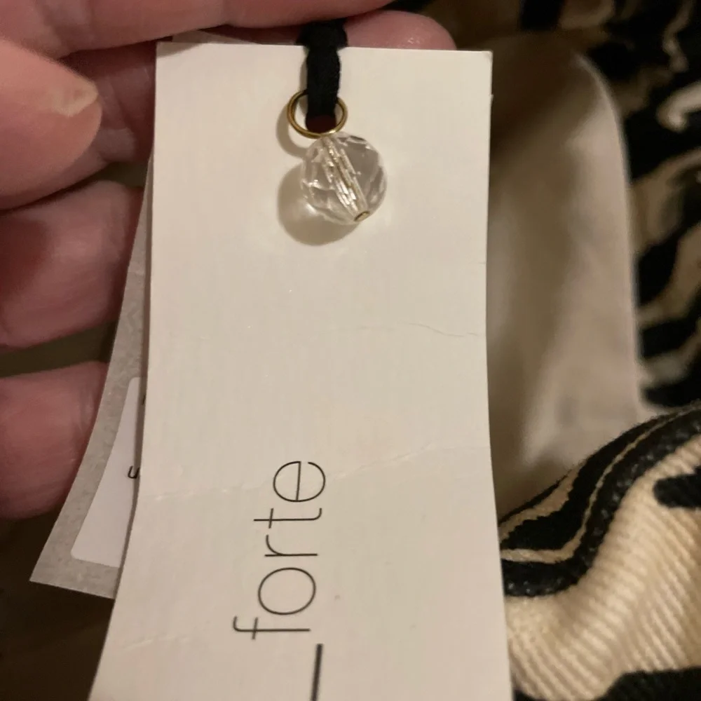 Forte cotton zebra tote